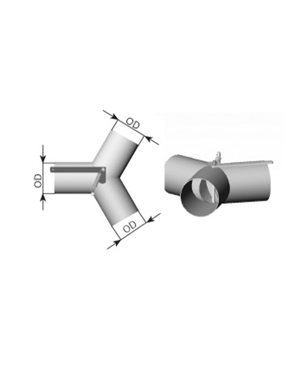 Pipe connector, flue gas system1 AP pipe, universal Pipe connector, flue gas system1 AP pipe, universal